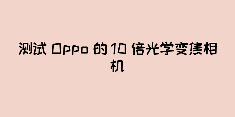 测试 Oppo 的 10 倍光学变焦相机