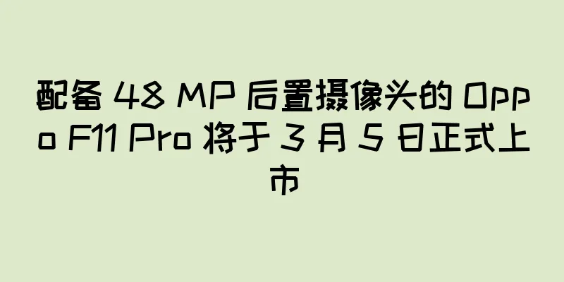 配备 48 MP 后置摄像头的 Oppo F11 Pro 将于 3 月 5 日正式上市