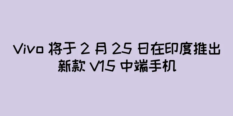 Vivo 将于 2 月 25 日在印度推出新款 V15 中端手机