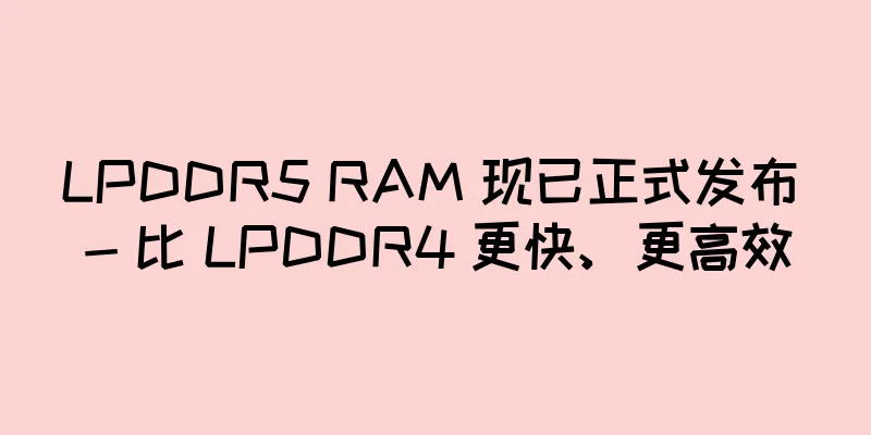 LPDDR5 RAM 现已正式发布 - 比 LPDDR4 更快、更高效