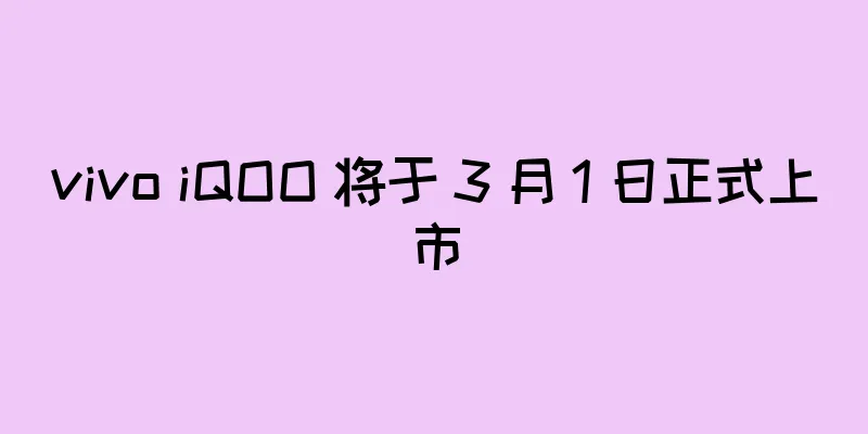vivo iQOO 将于 3 月 1 日正式上市