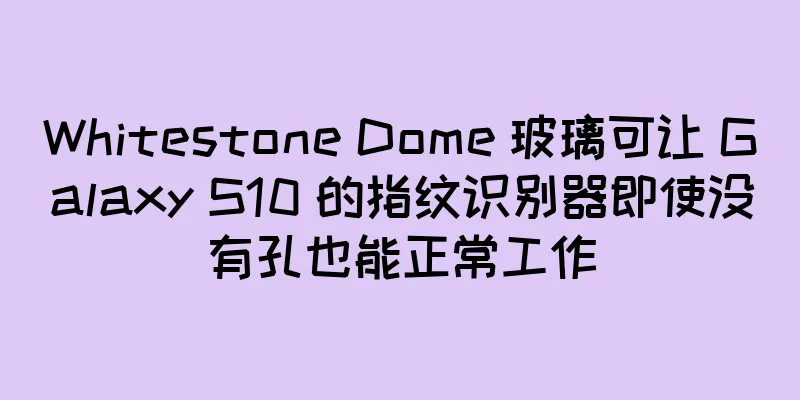 Whitestone Dome 玻璃可让 Galaxy S10 的指纹识别器即使没有孔也能正常工作
