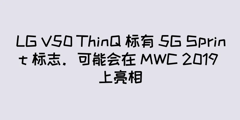 LG V50 ThinQ 标有 5G Sprint 标志。可能会在 MWC 2019 上亮相