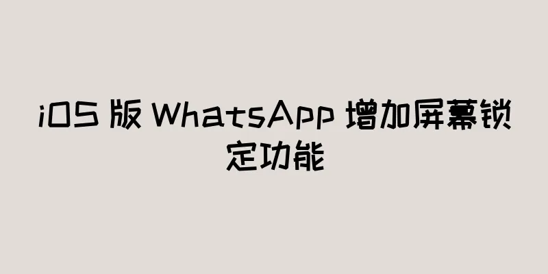iOS 版 WhatsApp 增加屏幕锁定功能