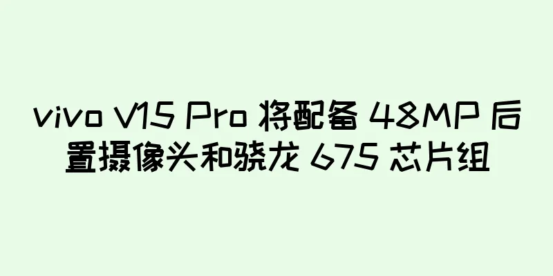 vivo V15 Pro 将配备 48MP 后置摄像头和骁龙 675 芯片组