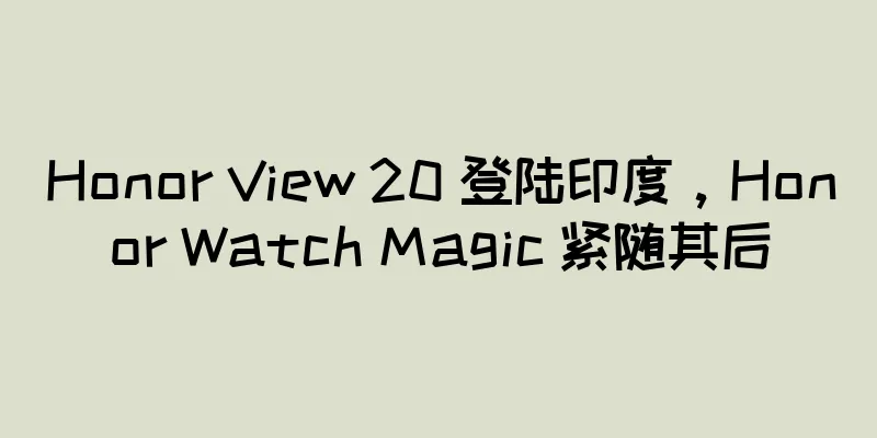 Honor View 20 登陆印度，Honor Watch Magic 紧随其后