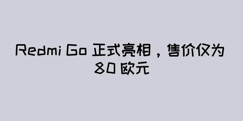 Redmi Go 正式亮相，售价仅为 80 欧元