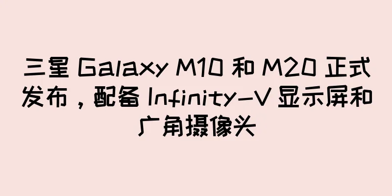三星 Galaxy M10 和 M20 正式发布，配备 Infinity-V 显示屏和广角摄像头