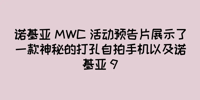 诺基亚 MWC 活动预告片展示了一款神秘的打孔自拍手机以及诺基亚 9