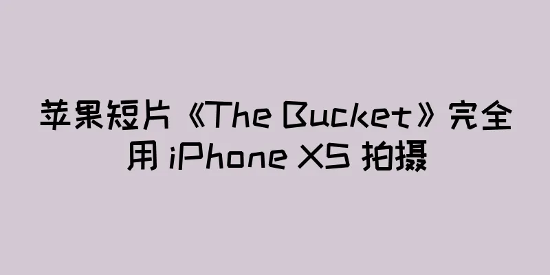 苹果短片《The Bucket》完全用 iPhone XS 拍摄