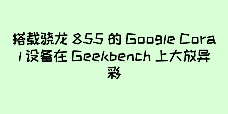 搭载骁龙 855 的 Google Coral 设备在 Geekbench 上大放异彩