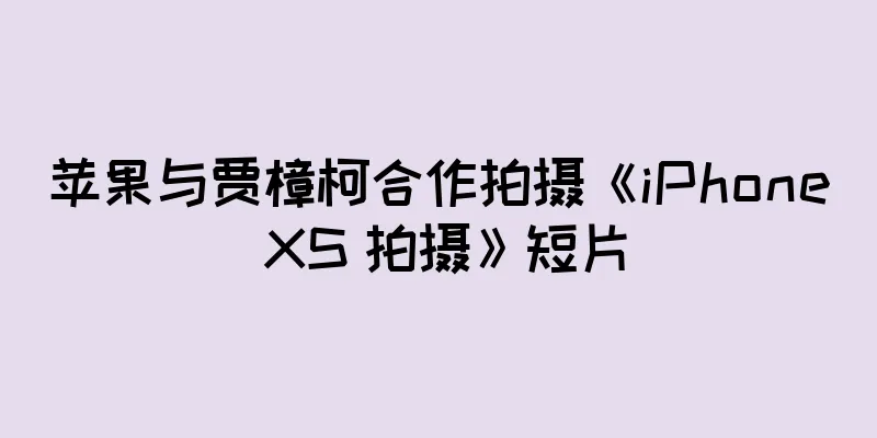 苹果与贾樟柯合作拍摄《iPhone XS 拍摄》短片