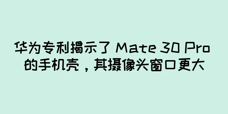 华为专利揭示了 Mate 30 Pro 的手机壳，其摄像头窗口更大