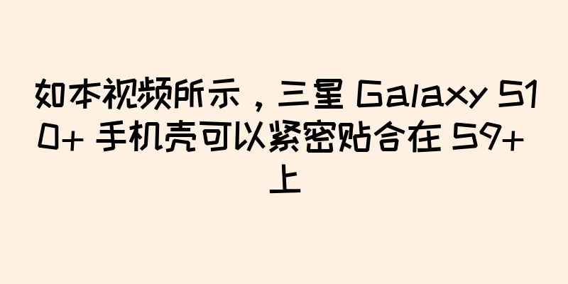 如本视频所示，三星 Galaxy S10+ 手机壳可以紧密贴合在 S9+ 上