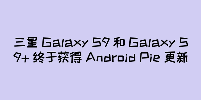 三星 Galaxy S9 和 Galaxy S9+ 终于获得 Android Pie 更新