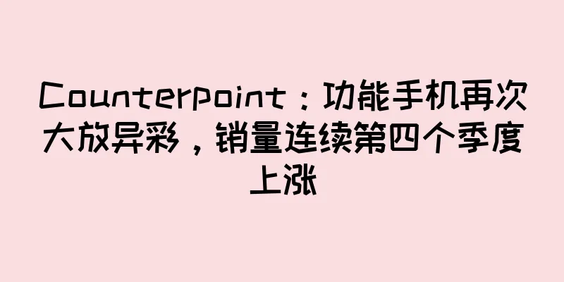 Counterpoint：功能手机再次大放异彩，销量连续第四个季度上涨