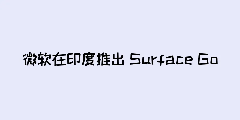 微软在印度推出 Surface Go