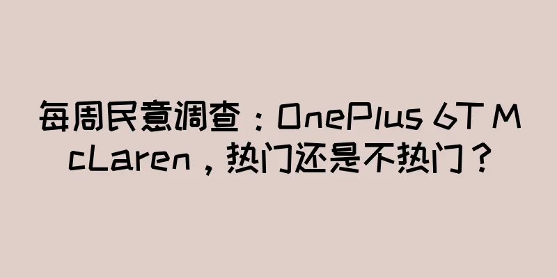 每周民意调查：OnePlus 6T McLaren，热门还是不热门？