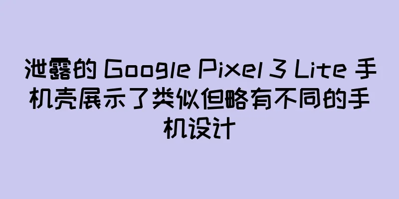 泄露的 Google Pixel 3 Lite 手机壳展示了类似但略有不同的手机设计