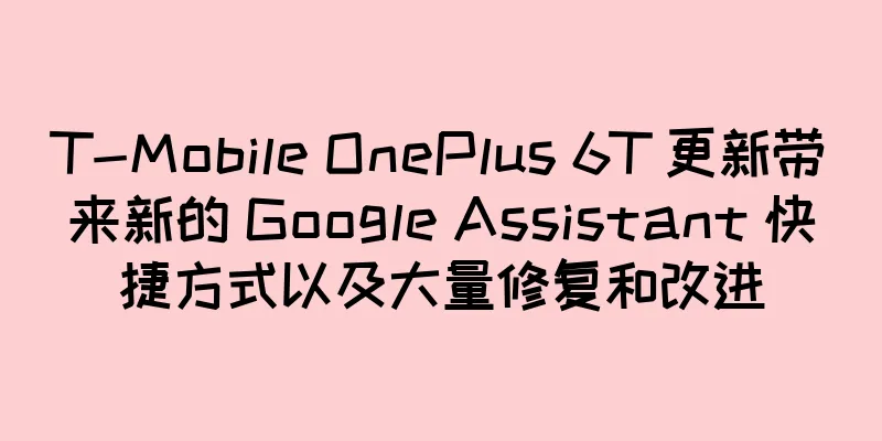T-Mobile OnePlus 6T 更新带来新的 Google Assistant 快捷方式以及大量修复和改进