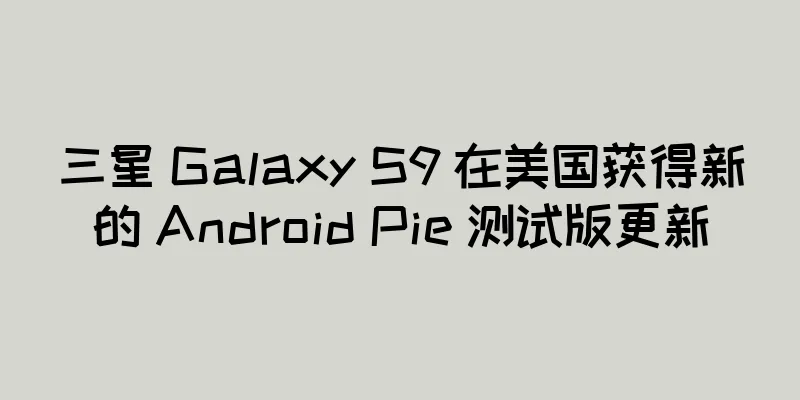 三星 Galaxy S9 在美国获得新的 Android Pie 测试版更新