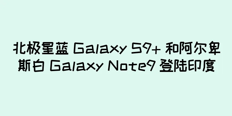 北极星蓝 Galaxy S9+ 和阿尔卑斯白 Galaxy Note9 登陆印度