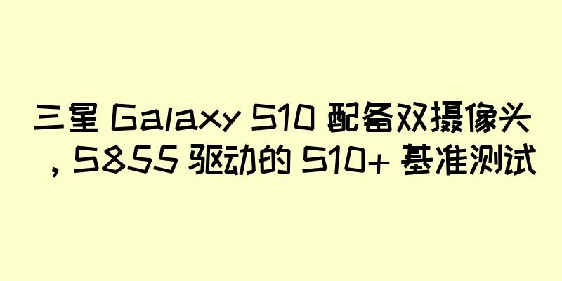 三星 Galaxy S10 配备双摄像头，S855 驱动的 S10+ 基准测试