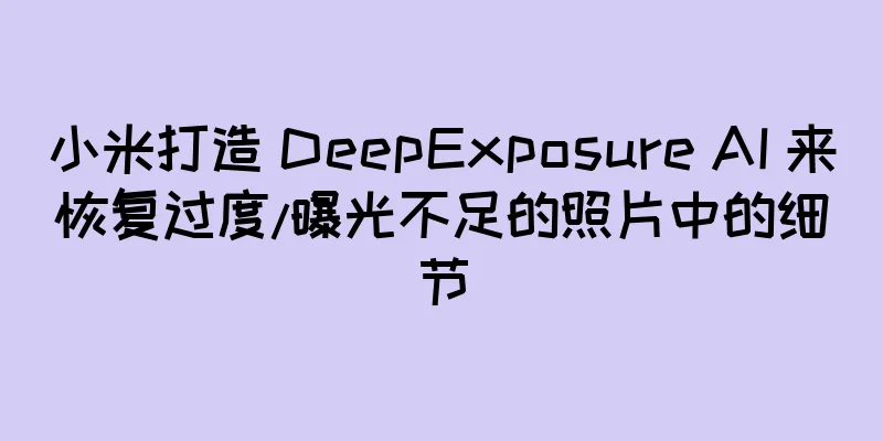 小米打造 DeepExposure AI 来恢复过度/曝光不足的照片中的细节