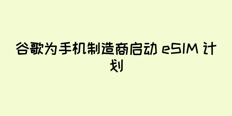 谷歌为手机制造商启动 eSIM 计划