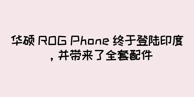 华硕 ROG Phone 终于登陆印度，并带来了全套配件
