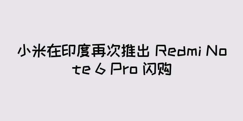 小米在印度再次推出 Redmi Note 6 Pro 闪购