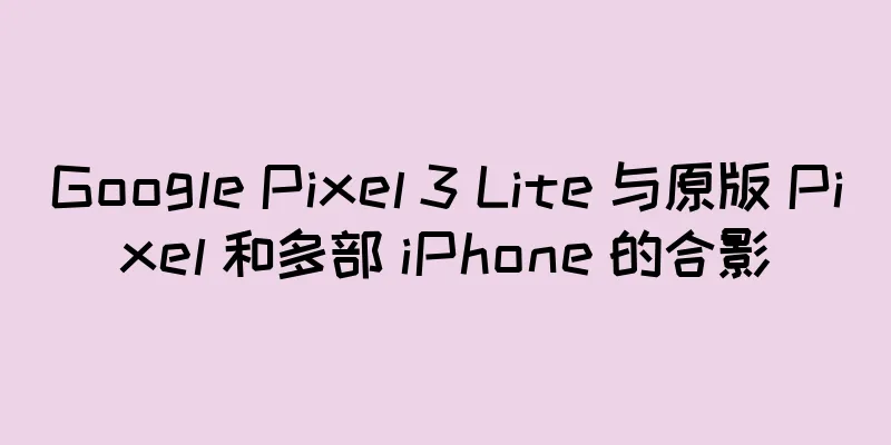 Google Pixel 3 Lite 与原版 Pixel 和多部 iPhone 的合影