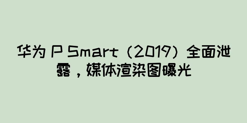 华为 P Smart（2019）全面泄露，媒体渲染图曝光