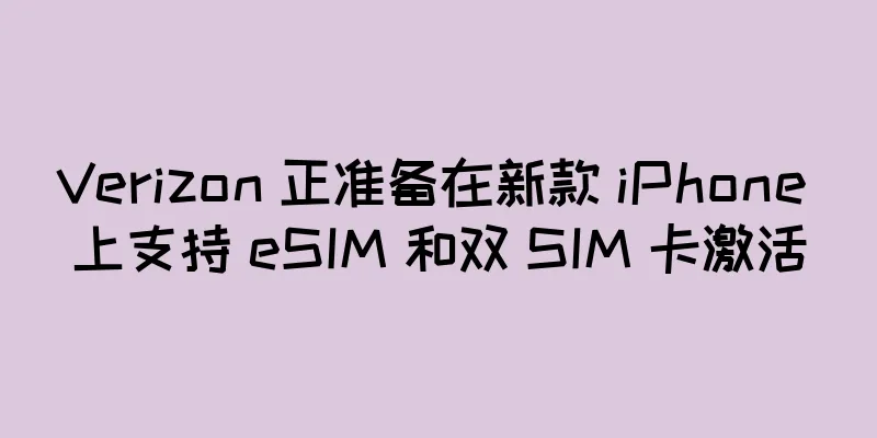 Verizon 正准备在新款 iPhone 上支持 eSIM 和双 SIM 卡激活