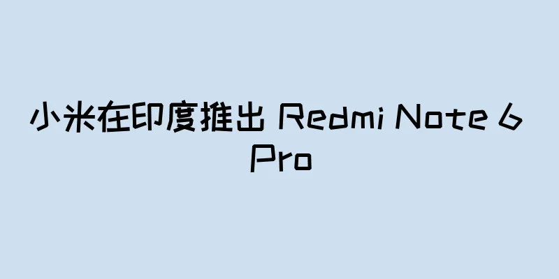 小米在印度推出 Redmi Note 6 Pro