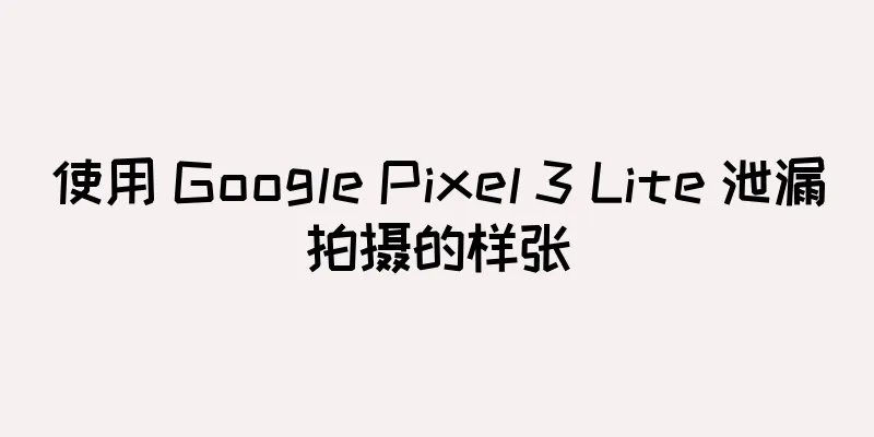 使用 Google Pixel 3 Lite 泄漏拍摄的样张
