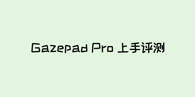 Gazepad Pro 上手评测