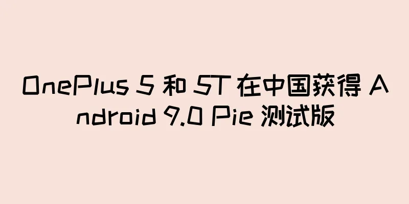OnePlus 5 和 5T 在中国获得 Android 9.0 Pie 测试版