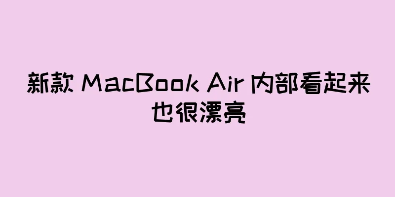 新款 MacBook Air 内部看起来也很漂亮