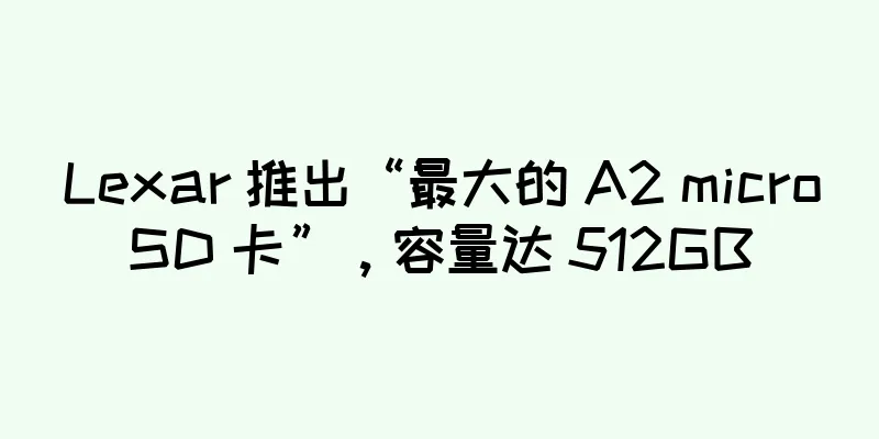 Lexar 推出“最大的 A2 microSD 卡”，容量达 512GB