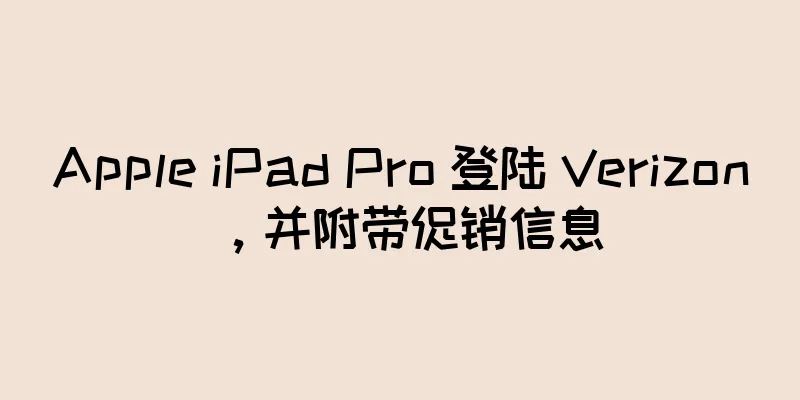 Apple iPad Pro 登陆 Verizon，并附带促销信息
