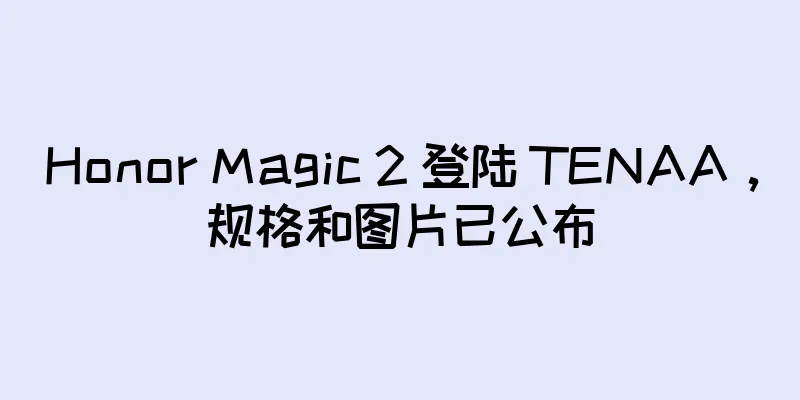 Honor Magic 2 登陆 TENAA，规格和图片已公布