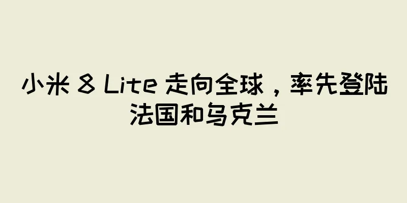 小米 8 Lite 走向全球，率先登陆法国和乌克兰