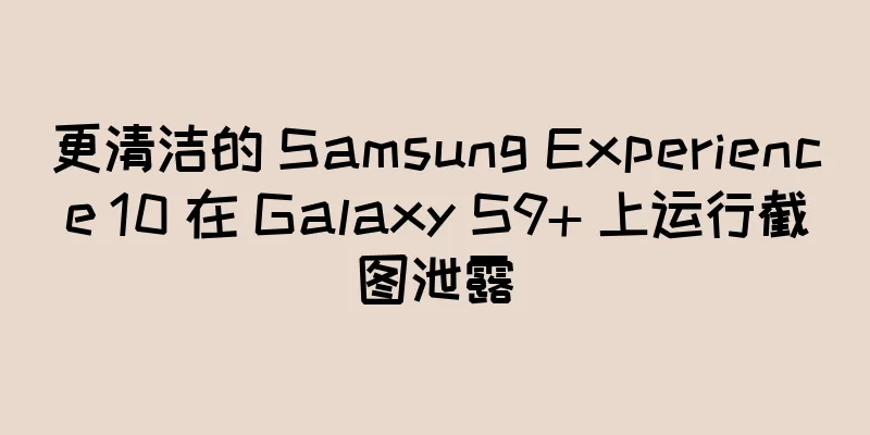 更清洁的 Samsung Experience 10 在 Galaxy S9+ 上运行截图泄露