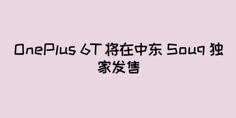 OnePlus 6T 将在中东 Souq 独家发售