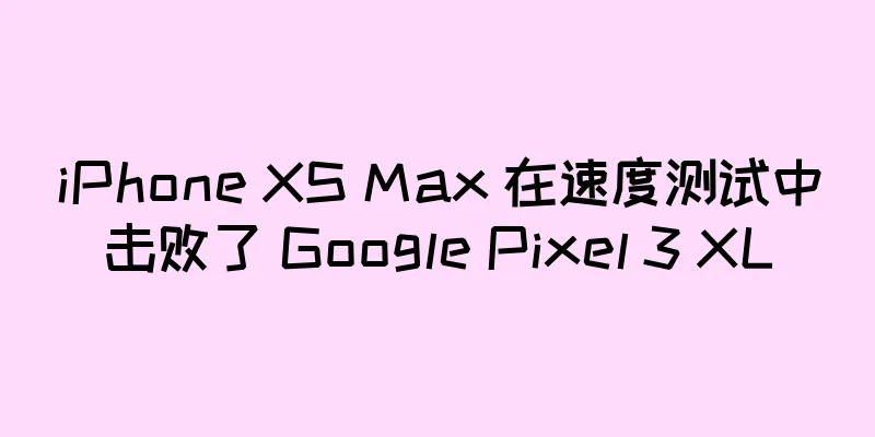 iPhone XS Max 在速度测试中击败了 Google Pixel 3 XL