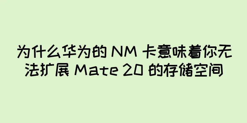 为什么华为的 NM 卡意味着你无法扩展 Mate 20 的存储空间
