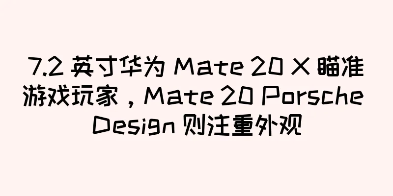 7.2 英寸华为 Mate 20 X 瞄准游戏玩家，Mate 20 Porsche Design 则注重外观