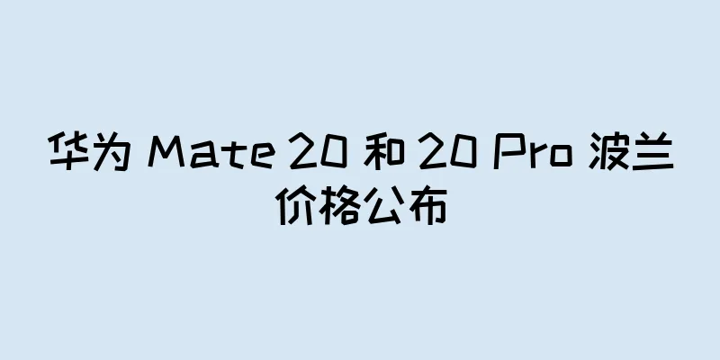 华为 Mate 20 和 20 Pro 波兰价格公布