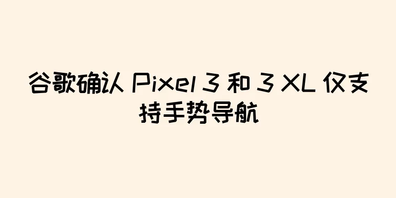 谷歌确认 Pixel 3 和 3 XL 仅支持手势导航